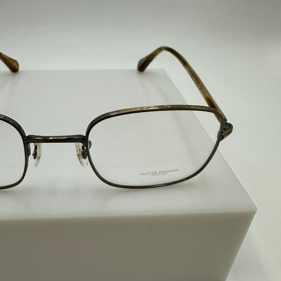 Oliver Peoples Redfield OV1129-T 5123 Unisex Brushed Gold Titanium 48-21-145 - Picture 2 of 12